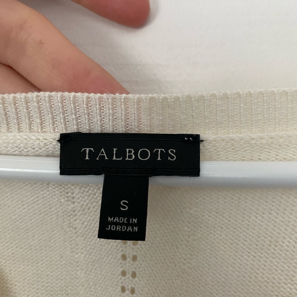 Talbots cream sweater
